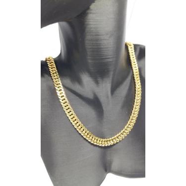 Imagem de Colar Luxjóias Premium 45cm Banhada a OUro Gormert 6mm - Luxjoias