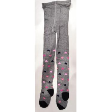 Imagem de Meia Calça Infantil Grossa Minina com Estampa Inverno Proteção Frio, C