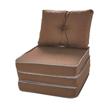 Imagem de Puff Colchonete Dobrável/Sofa 3 em 1 + Travesseiro Solteiro BF Colchões