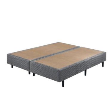 Imagem de Sommier Queen Size Chumbo Eco 158x198x40cm - Cinza - Ecoflex, Cinza