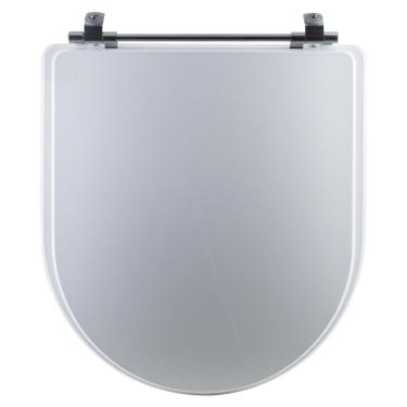 Imagem de Tampa Vaso Sanitário Madeira Laqueada Calypso Branco Para Bacia Incepa