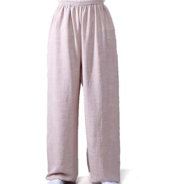 Imagem de Calças De Tai Chi Calças De Treinamento De Kung Fu Artes Marciais Chinesas Tai Chi Kung Fu Wing Chun Shaolin Yoga Knickerbockers Graciosas Calças De Treinamento De Perna Larga Solta, 08, XL