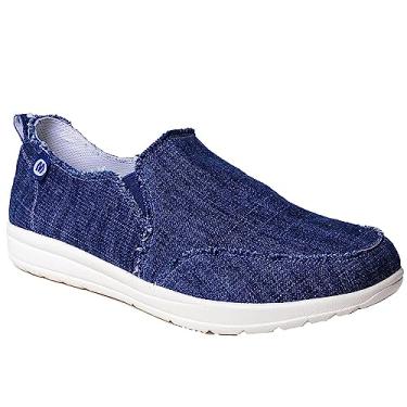 Imagem de Minnetonka Expanse feminino, Jeans azul, 37