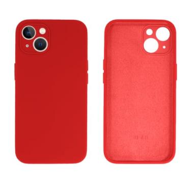 Imagem de Capinha Compativel com iPhone 13 Com Proteção de Câmera em Silicone com Interior Aveludado