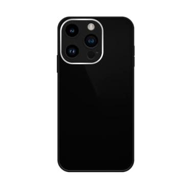 Imagem de Capinha Compativel com iPhone 13 Pro Max Verso Vidro Reflexivo Bordas de Silicone Luxuosa Premium Com Proteção de Camera