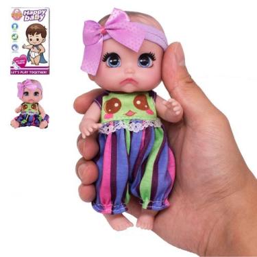 Imagem de Doll Beem Jun 6 Cute Small Baby Newborn, todo em vinil, 16 cm, roxo