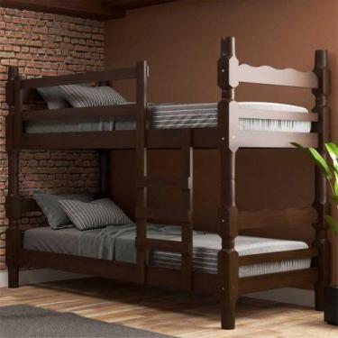 Imagem de Beliche - Vira 2 Camas - 78/88 X 188Cm Porto Cr4138 Imbuia - MULTIMOVE