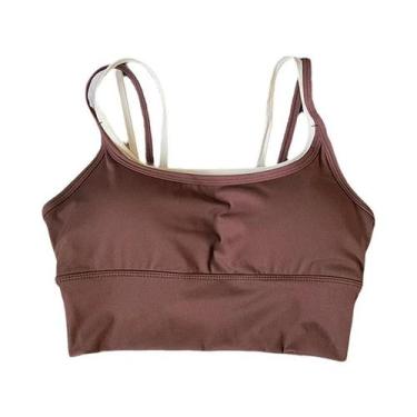 Imagem de Sutiã Esportivo Feminino Respirável E Antichoque, Top Cropped Sem Cost