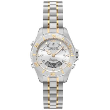 Imagem de Relógio Technos Feminino Ref: Wgb212aa/1k Skydiver Anadigi Bicolor