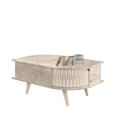Imagem de Mesa De Centro Indianapolis Calacata/off White - Vrk Comercio On-line