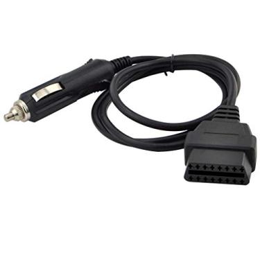 Imagem de Cabo de alimentação de emergência OLLGEN para carro OBD2 de 1 m para carro OBD2 com adaptador de cabo conector OBD fêmea