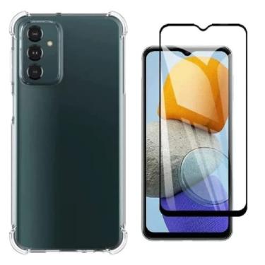 Imagem de Capa Capinha Anti Impacto + Película de Cerâmica 9D Compatível Com Samsung Galaxy M13 - (Hard Glass Store)