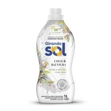 Imagem de Girando Sol Amaciante Concentrado Coco E Baunilha 1L Amaciante De Roupas Concentrado Branco Nutre E Protege Cada Fibra Rende 50 Lavagens