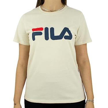 Imagem de Camiseta Fem Fila Letter Premium F12L247-3249 M Marinho/Bege/Vermelh