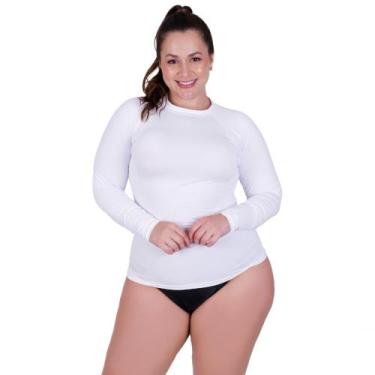 Imagem de Camisa Plus Size Proteção Solar Uv 50+ Blusa Térmica Segunda Pele - Bl