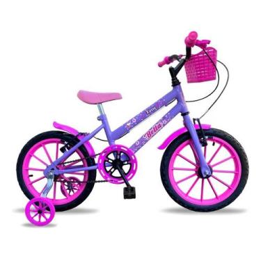 Imagem de Bicicleta Infantil Princesa + 3 Anos Aro 16 Bella 2024 Cor Azul-Celest