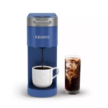 Imagem de Keurig Cafeteira K-Slim + ICED de dose única, prepara copos de 8 a 350 ml, azul