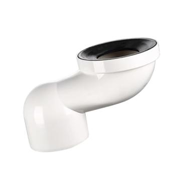 Imagem de XLWLLNJ Deslocador de Assento de Vaso Sanitário Tubo de Encanamento Acessórios para Assento de Vaso Sanitário Reparo Peça de Acessório de Banheiro Adaptador D, branco 12,5cm