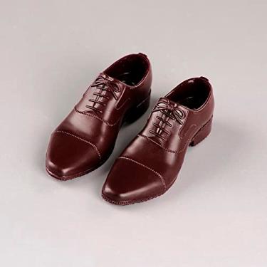 Imagem de 1/6 Scale Plastic Shoes Model Fit 12'' Action Figure Body Dolls for Fan Collection (Brown Shoes)