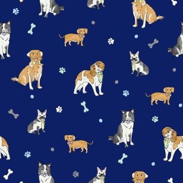 Imagem de Papel de Parede Bosque da Imaginação Infantil Azul 80966 - Studio