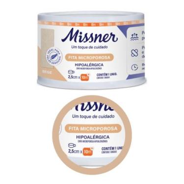 Imagem de Fita Microporosa Bege 2,5cm x 10m Missner