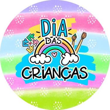 Imagem de Painel Festa Redondo C/ Elástico 1,50m Dia Das Crianças - Fadrix
