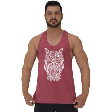 Imagem de Regata Menos Cavada Masculina MXD Conceito Coruja, M, Vermelho claro
