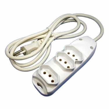Imagem de Extensão Elétrica de 3m com 3 Tomadas - DNI 7233