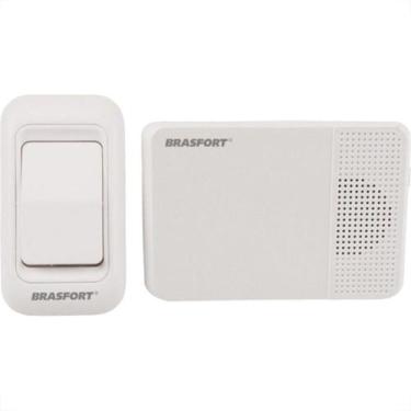Imagem de Campainha Sem Fio Brasfort Musical 52 Toques A Pilha - 7890 - BRASFORT