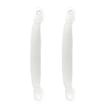 Imagem de Puxador Alumínio P/porta Camarão/móveis/gavetas Branco 2unds - ECL