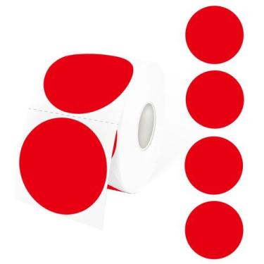 Imagem de Etiquetas Adesivas Térmicas Redondas STARLIBOO (5cm) - Pacote com 600 