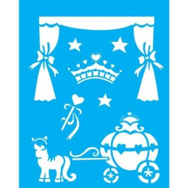Imagem de Stencil 32X42 Simples  Carruagem   OPA 1278 - 50% - OPA CRIANDO ARTE