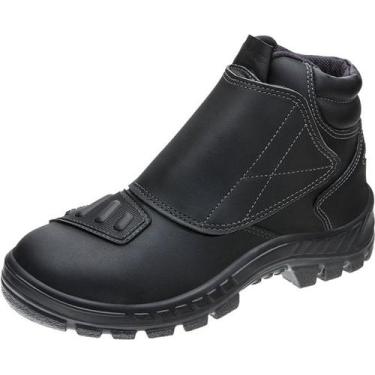 Imagem de Bota de Segurança de Couro Hidrofugado Fechamento por tiras autocolant