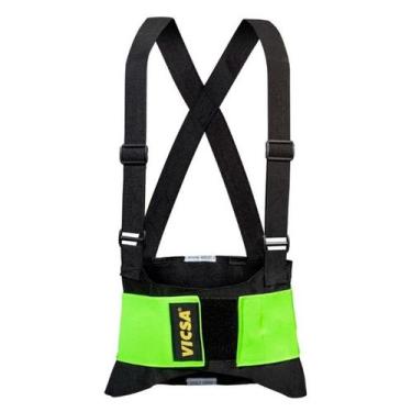 Imagem de Cinta Ergonômica Danny Vicsa Linha Ergo Neon Verde Refletivo VIC-42120