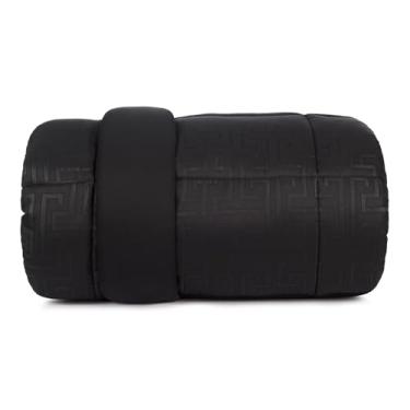 Imagem de Edredom Toque Acetinado Toque de Pluma Clássica - Labirinto Preto - King