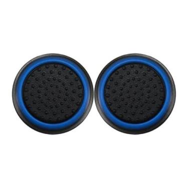 Imagem de 1 Par de Grips p/ controle Anti Derrapante Silicone Botão Analógico do