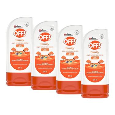Imagem de Kit 4 Repelentes Loção Off! Family 200ml cada