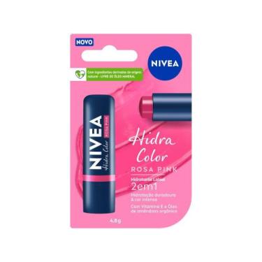 Imagem de Hidratante Labial Nivea Hidra Color 2 em 1 - 4,8g