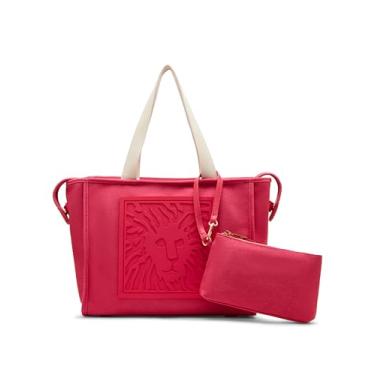 Imagem de Anne Klein Bolsa de lona com logotipo de leão, framboesa, Framboesa, Large