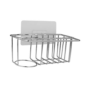 Imagem de Luxshiny 1Peça Cesta de Armazenamento Aço Inoxidável Cozinha Escorredor Suspenso de Utensílios sem Pias e Banheiros Organizador Prático e Funcional