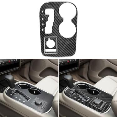 Imagem de NVCNX Acessórios de fibra de carbono premium real para Dodge Durango 2011-2013 2012 console central de carro capa de painel de mudança de marchas adesivo adesivo 2 peças para 8 cilindros estilo C