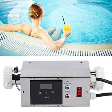 Imagem de Termostato Dos Termas, Controlador Elétrico Do Termostato De Digitas Do Controlador Do Calefator Da Associação 2kw Para Os Termas Da Piscina
