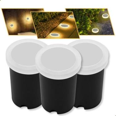 Imagem de Kit 3 Spot Embutido De Chão Balizador Redondo Led 1w 3000k - VLED