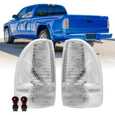 Imagem de USR 97-04 Dakota PickUp Trucks Luz Traseira - Par de Lâmpadas Traseiras (Esquerda + Direita) - Compatível com Caminhonete Dodge Dakota 1997-2004 Todos os Modelos/Guarnições (Luzes de Cauda de Lentes