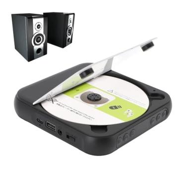 Imagem de Dpofirs CD Player Portátil Com Fones de Ouvido, BT 5.3 Receptor de Transmissor Recarregável Bateria de 2000mAh, Controle de Velocidade Repetida para Alunos de Idiomas, Design Vintage