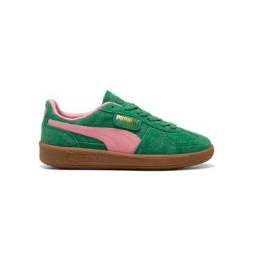 Imagem de PUMA Tênis infantil unissex Palermo (criança grande), Verde/Pinkscape, 20