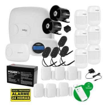 Imagem de Kit Alarme Profissional AMT 2118 EG Ethernet/GSM, 12 Sensores Sem Fio 