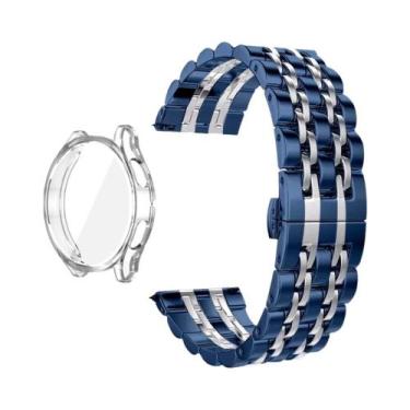 Imagem de Pulseira De Aço Inoxidável Para Samsung Galaxy Watch 40 44mm Com Prote