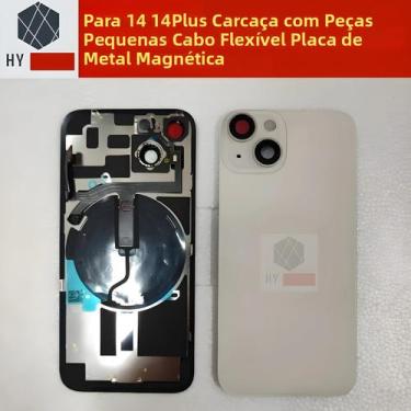Imagem de Capa Traseira Para iPhone 14 14Plus Com Vidro Da Bateria E Cabo Flexív