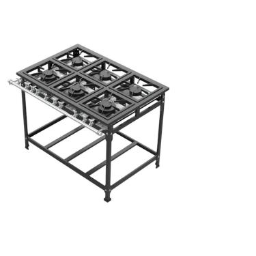 Imagem de Fogão Industrial 6 Bocas 30x30 P5 Leona